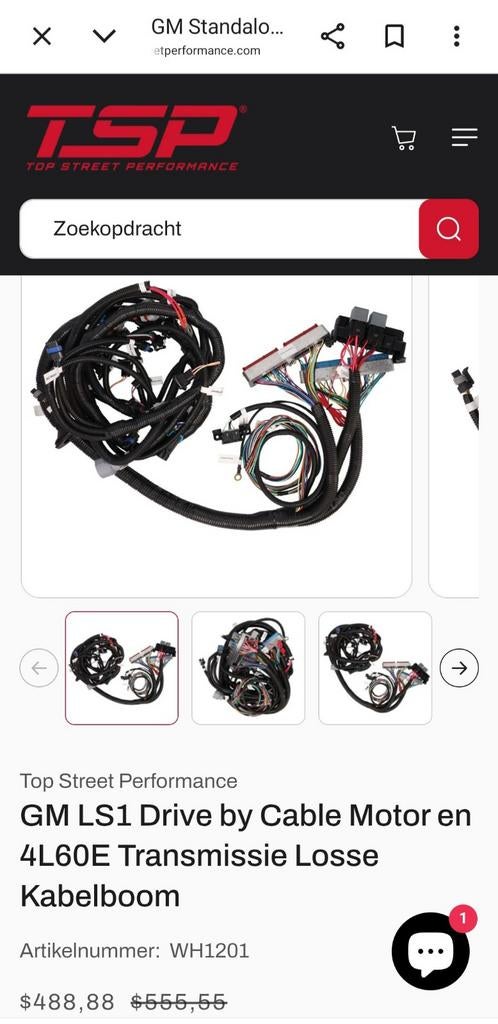 Standalone Kabelboom voor een Ls1 5,3/ 6,0L vortec, Ophalen of Verzenden, Nieuw, Overige automerken