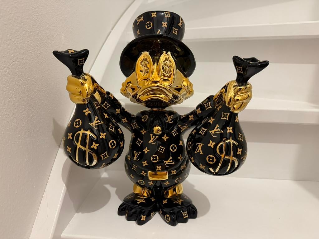 Dagobert Duck Beeld Louis Vuitton 42x35, Ophalen of Verzenden, Zo goed als nieuw, Dier