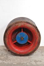 Oude houten mal straalmotor tafel glasplaat facet EYECATCHER