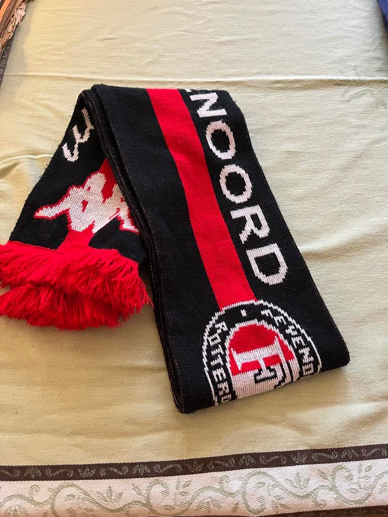 Drie Feyenoord Sjaals - Klassieker, Europees, Lichtblauw, Verzamelen, Ophalen of Verzenden, Zo goed als nieuw, Feyenoord, Vaantje of Sjaal