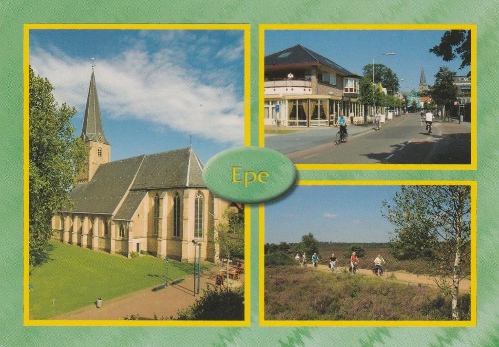 EPE Kerk Hotel Fietspad, Verzamelen, Ansichtkaarten | Nederland, Gelopen, Gelderland, 1980 tot heden, Verzenden