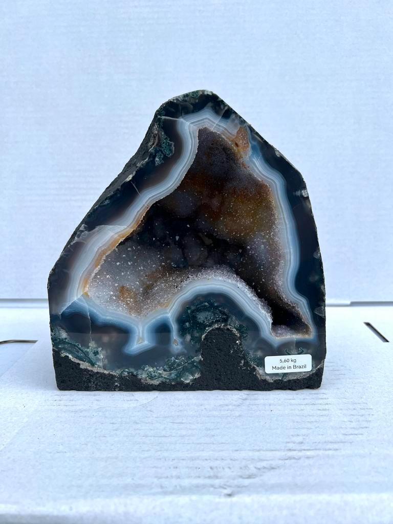 Amethist geode - 5.60kg, Verzamelen, Mineralen en Fossielen, Mineraal, Ophalen of Verzenden
