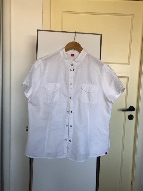 Katoen / linnen - Esprit - blousje., Kleding | Dames, Wit, Maat 42/44 (L), Ophalen of Verzenden, Gedragen