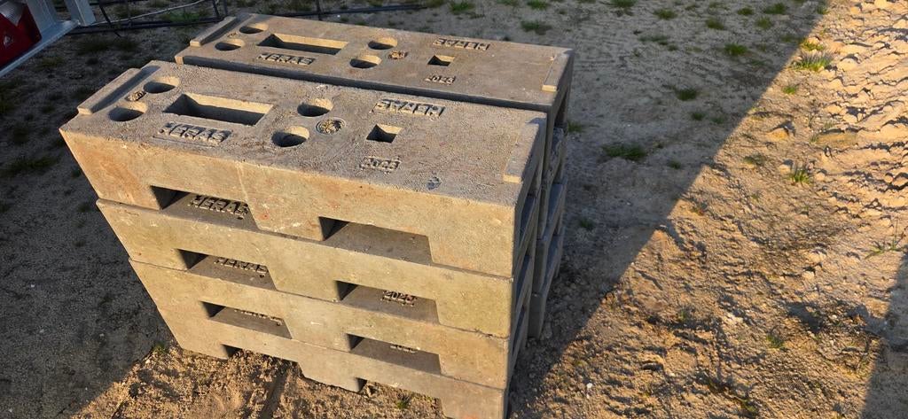 8 stuks Heras bouwhekken voetstukken, Ophalen