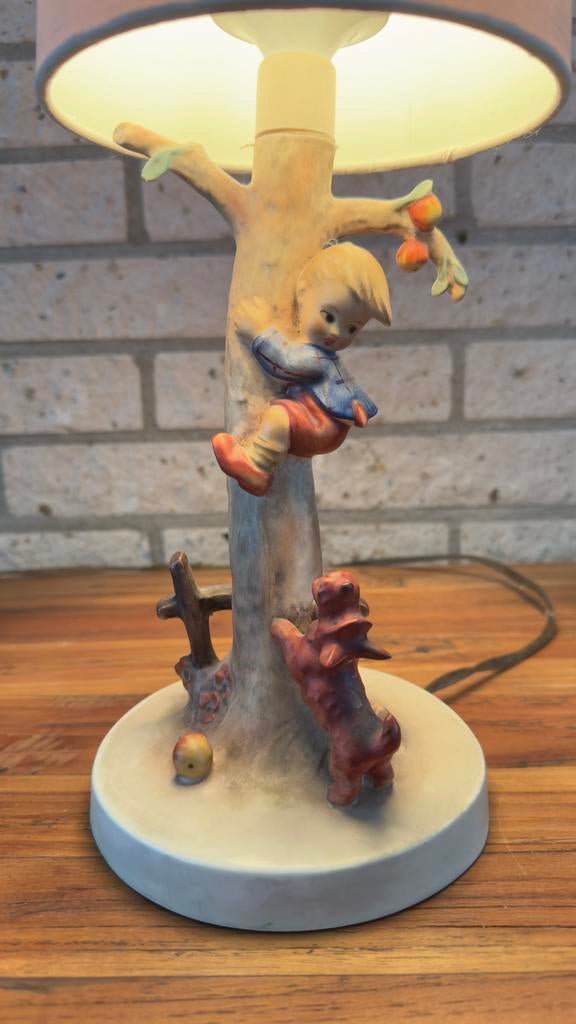 Unieke Hummel Goebel Porseleinen Tafellamp uit 1935, Ophalen