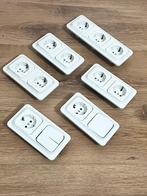 Merten  inboyystopcontacten en schakelaars - 6 stuks, Ophalen of Verzenden, Zo goed als nieuw
