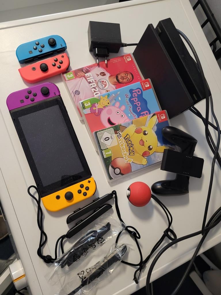 Nintendo Switch, met games en attributen!, Ophalen of Verzenden, Switch Original, Met games