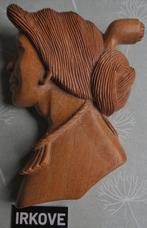 FRAAI VROUWEN PROFIEL VAN HOUT * Wand Decoratie *, Verzenden