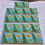 18 art nouveau wandtegels prachtige kleuren, Ophalen