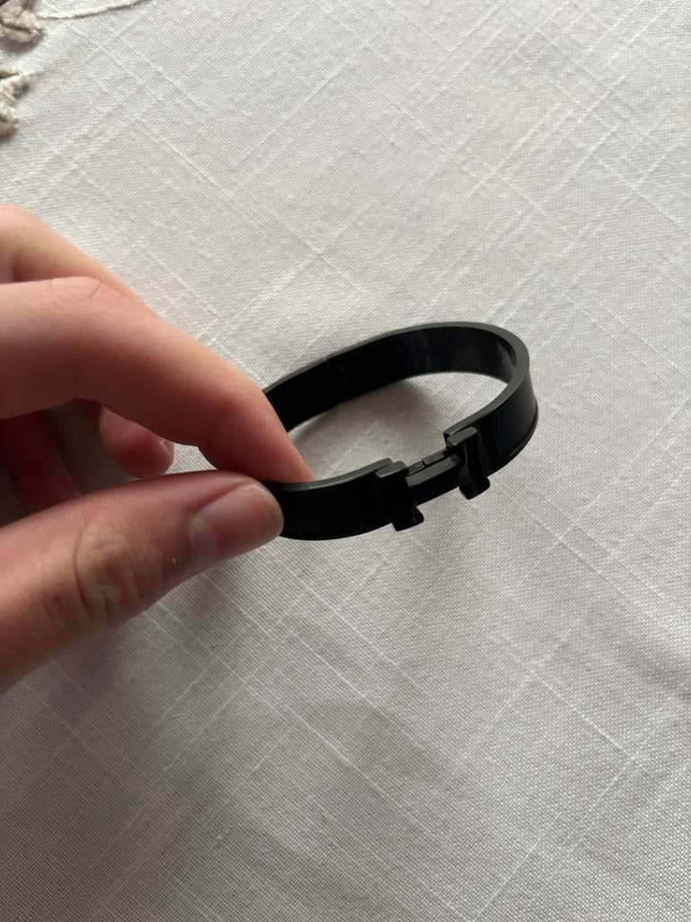 Hérmes armband, Sieraden, Tassen en Uiterlijk, Armbanden, Ophalen of Verzenden, Gebruikt, Zwart, Staal