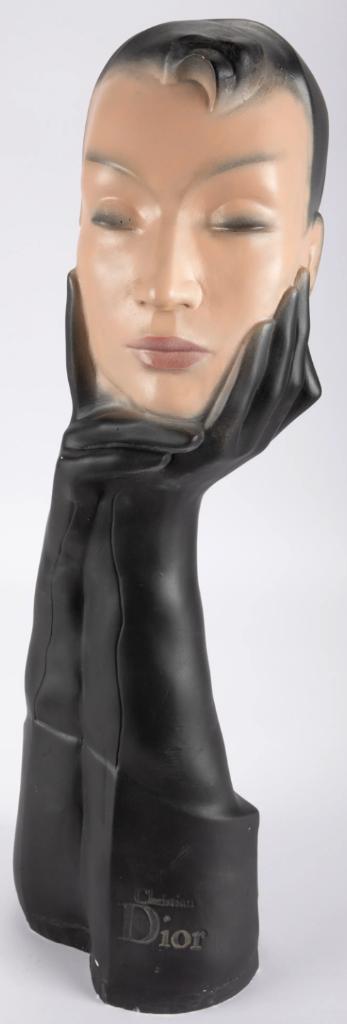 Gipsen buste / reclame van Dior in Art Deco-stijl, Ophalen of Verzenden, Gebruikt, Overige typen