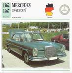 ma841 autokaart mercedes 300 se coupe ( 1962- 1967 ), Ophalen of Verzenden, Zo goed als nieuw, Auto's