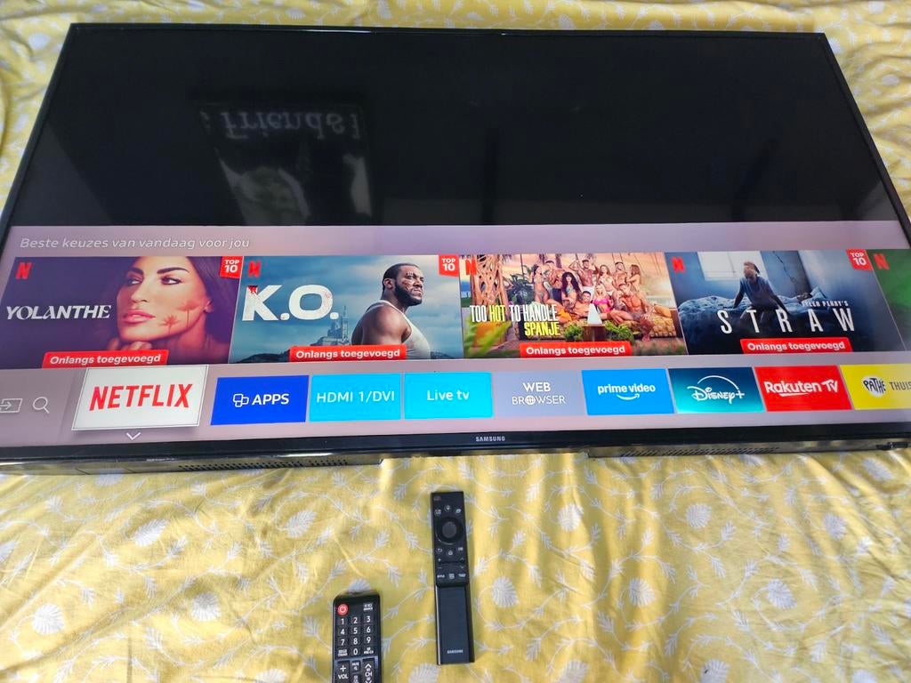 SAMSUNG 50" smart tv zo goed als nieuw!, Ophalen, Refurbished, Tv en Weergevers