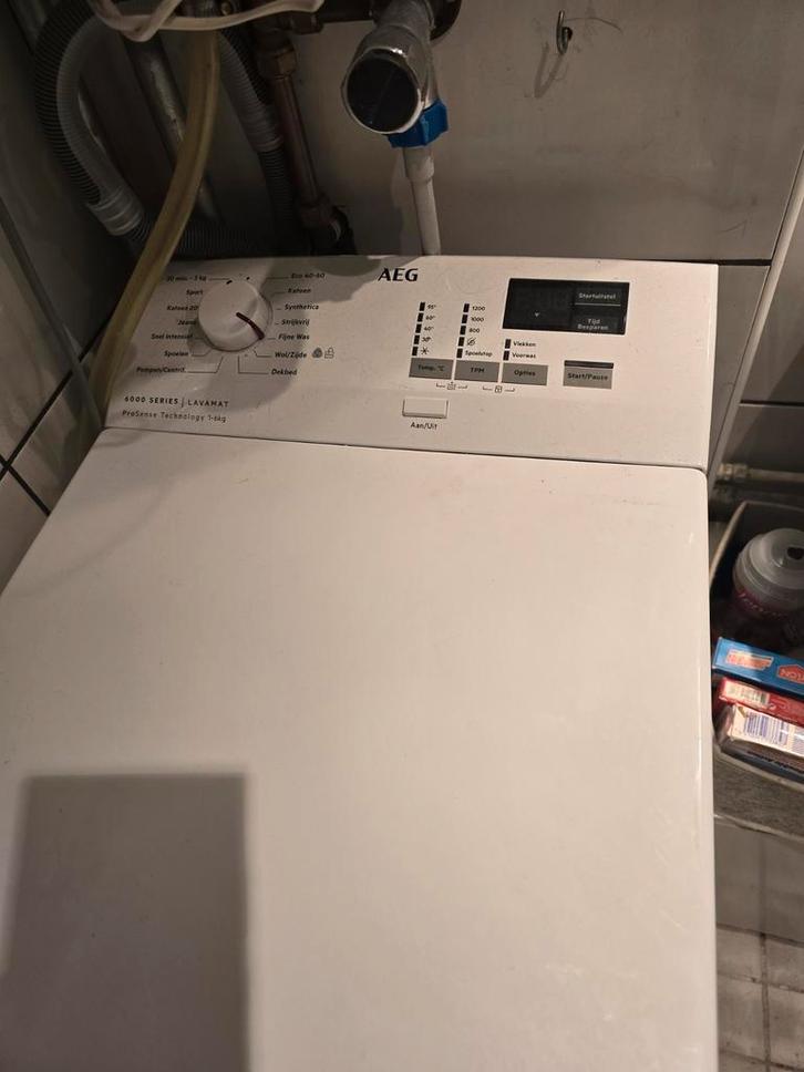 AEG Lavamat Bovenlader Wasmachine - 6kg, Witgoed en Apparatuur, Wasmachines, Gebruikt, Bovenlader, 6 tot 8 kg, 85 tot 90 cm, Minder dan 1200 toeren