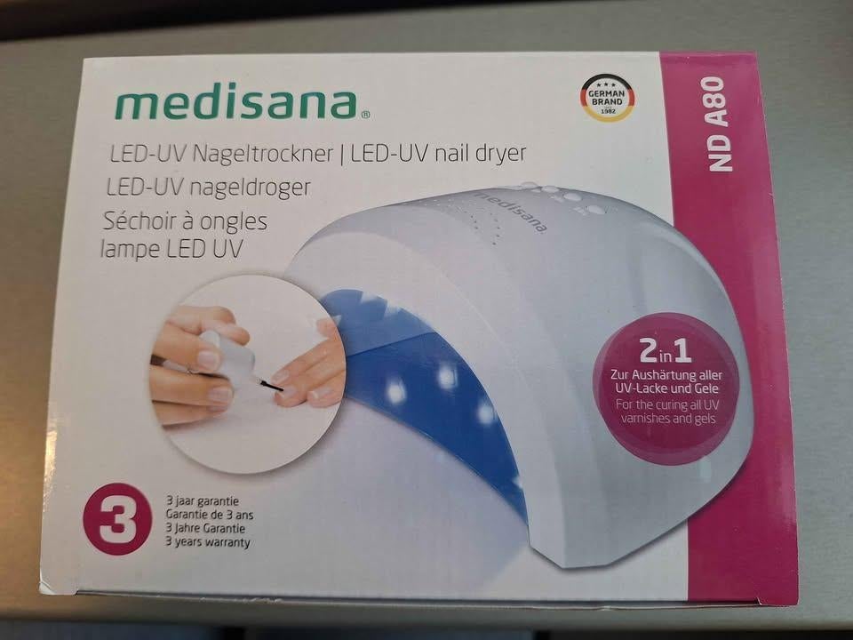 Medisana ND A80 nageldroger LED-UV lamp, Witgoed en Apparatuur, Persoonlijke-verzorgingsapparatuur, Ophalen of Verzenden, Nieuw