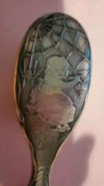 Baby haarborstel zilver ongeveer 1945. Met afbeelding., Ophalen of Verzenden