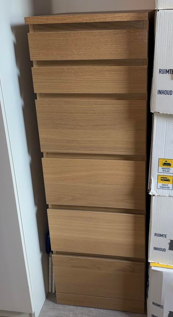 IKEA MALM ladekast, Huis en Inrichting, Kasten | Ladekasten, Ophalen, Minder dan 50 cm, Gebruikt, 5 laden of meer