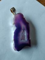 Zilveren hanger met solar quartz, Overige voorstellingen, Verzenden, Paars, Nieuw