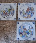 Drie wandtegels met beroepen, Westraven, Antiek en Kunst, Ophalen of Verzenden