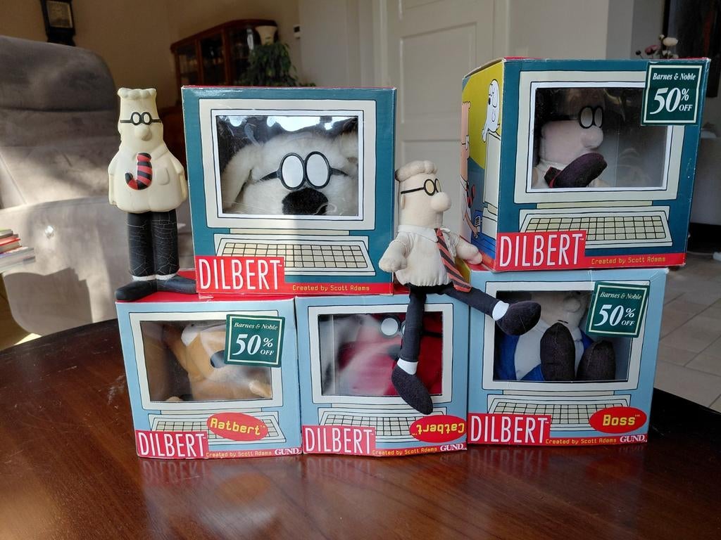 Dilbert Poppen Collectie - Zeldzaam!, Verzamelen, Ophalen of Verzenden, Gebruikt