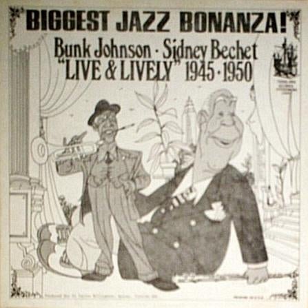 Bunk Johnson & Sidney Bechet LP "Biggest Jazz Bonanza", Ophalen, Gebruikt, Voor 1940, 12 inch