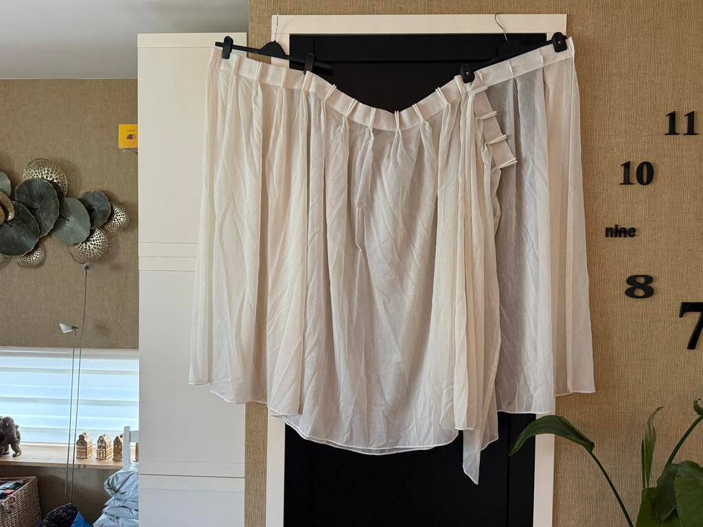 3x korte (110cm) vitrage gordijnen, Ophalen of Verzenden, Zo goed als nieuw, 100 tot 150 cm, 200 cm of meer