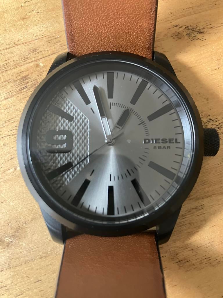 Diesel horloge, Overige merken, Leer, Staal, Polshorloge