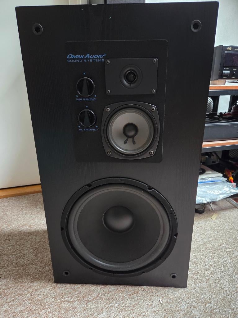 OMNI SA-12.3 3 weg set floorstandingspeakers, Audio, Tv en Foto, Luidsprekers, Gebruikt, Minder dan 60 watt, Front, Rear of Stereo speakers