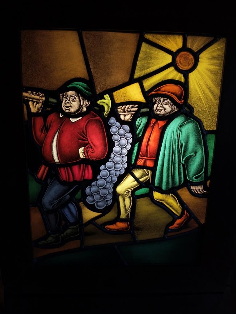 Glas in lood van glaskunstenaar Frans van Immerseel, Ophalen of Verzenden