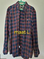 Overhemd maat L merk Culture geruit, Culture, Blauw, Ophalen of Verzenden, Zo goed als nieuw
