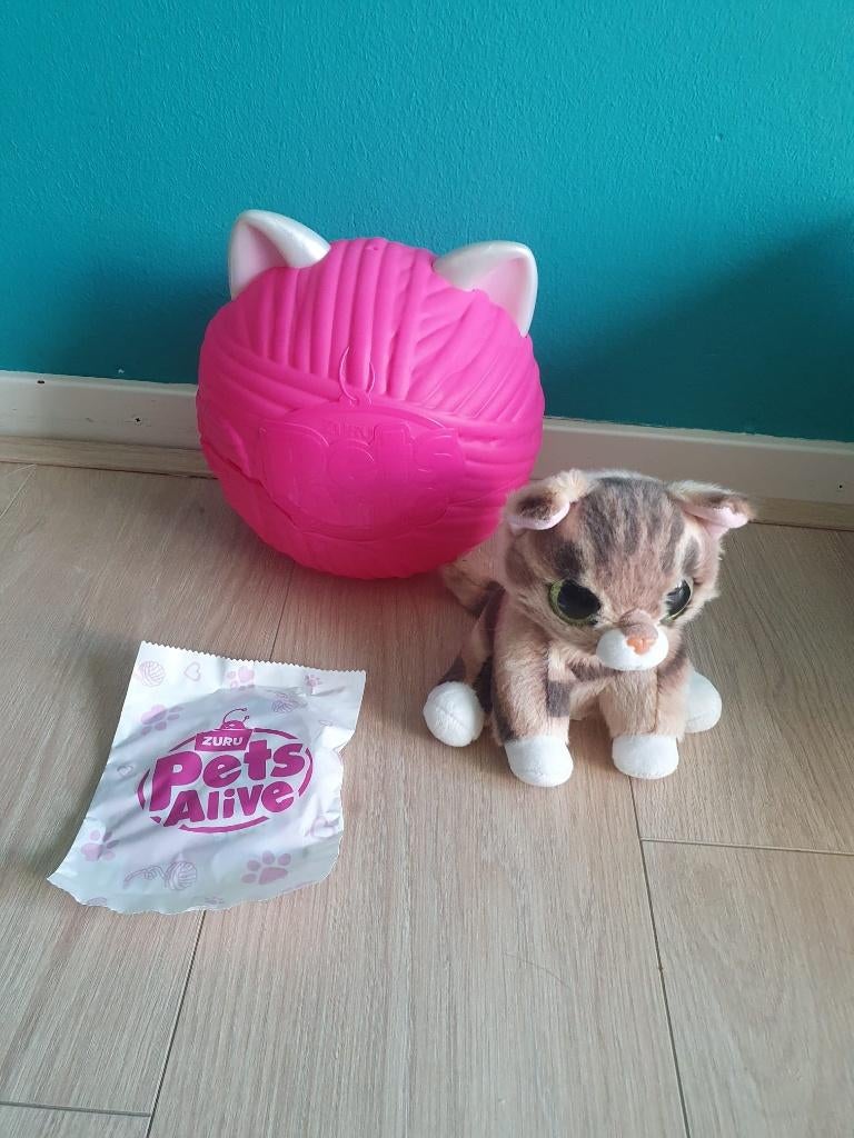 Nieuw Zuru Pets Alive - Smitten Kitten. Katje met geluid., Overige merken, Overige karakters, Interactief, Nieuw
