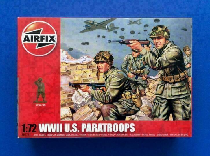 airfix A01751 WWII US Paratroops 1/72, Hobby en Vrije tijd, Modelbouw | Figuren en Diorama's, Ophalen of Verzenden, Nieuw, 1:50 of kleiner