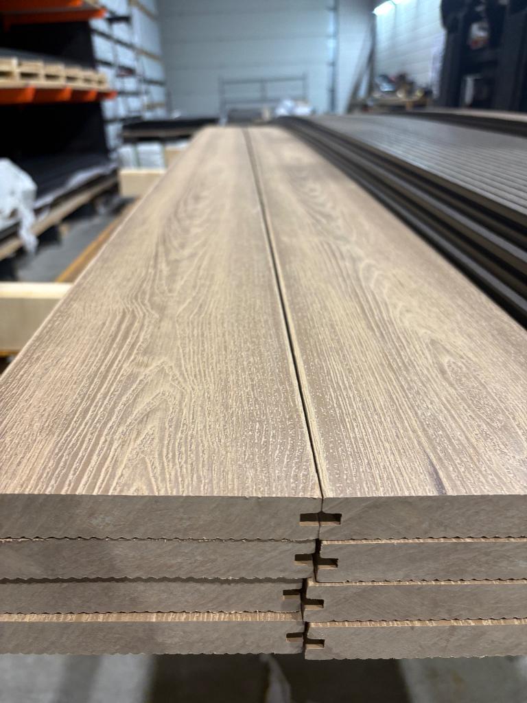 Composiet planken houtnerf eiken – 4 meter – 8 stuks, Tuin en Terras, Terrasdelen en Vlonders, Ophalen, Zo goed als nieuw, Composiet