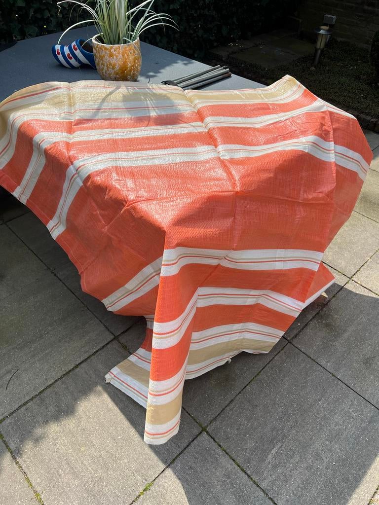 Vintage Windscherm Doek - 3.60m lang, Ophalen of Verzenden, Gebruikt