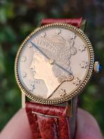 Vintage Liberty TUSAL Coin Swiss Made Handopwind Horloge, Ophalen of Verzenden