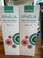 2 flessen Ophelia Optiview lenzenvloeistof 360ml (ongeopend), Ophalen of Verzenden, Nieuw, Ogen, Verzorging