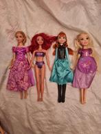 4 Disney Prinsessen Barbie Poppen - Rapunzel, Ariel, Anna, Ophalen of Verzenden, Gebruikt, Barbie