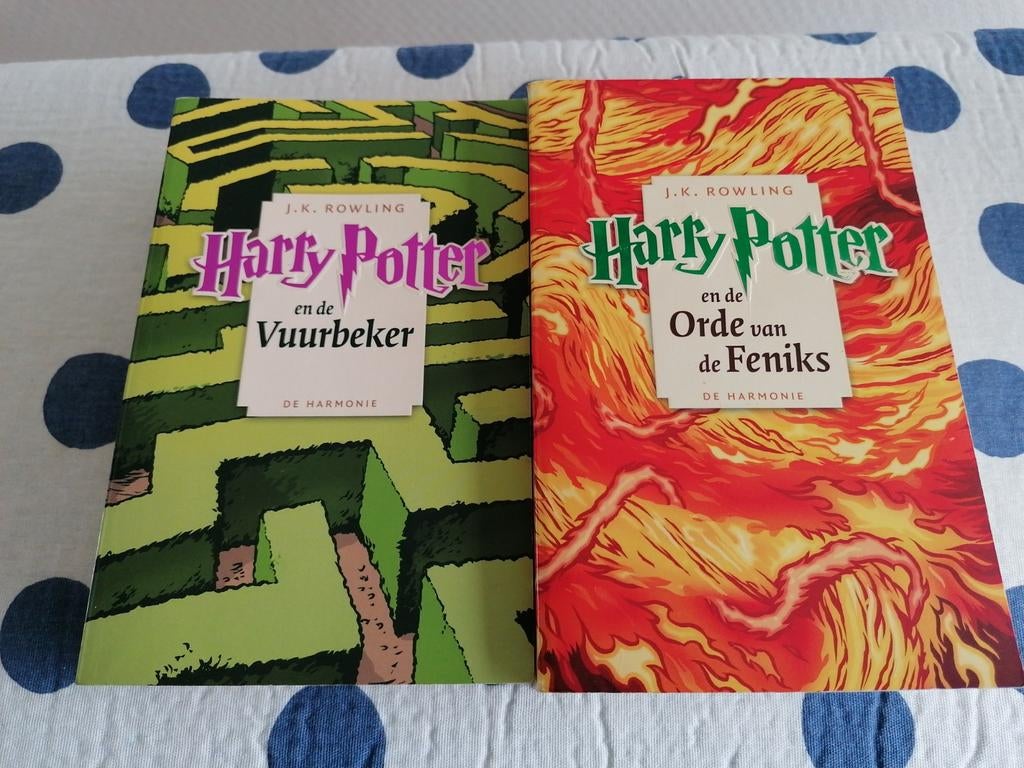 2x J.K. Rowling - Harry Potter en de vuurbeker en de Orde, Boeken, Ophalen of Verzenden, Gelezen, J.K. Rowling