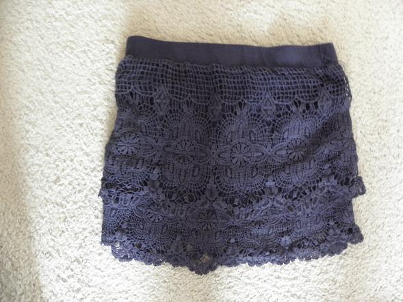 Blauw katoenen gehaakt gevoerd rokje rok JOTTUM 116 zgan, Kinderen en Baby's, Kinderkleding | Maat 116, Zo goed als nieuw, Meisje