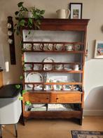 Antieke Franse bordenkast / buffetkast van hout, Ophalen of Verzenden