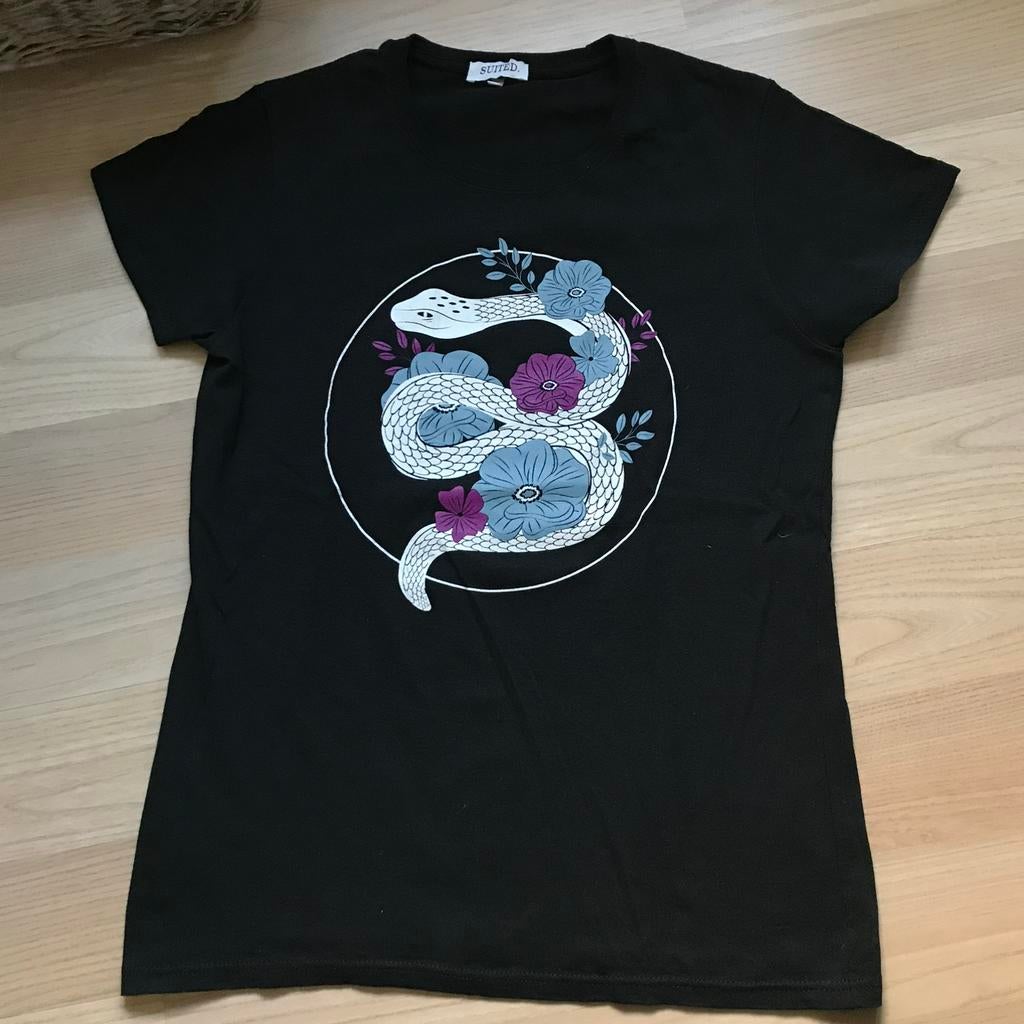 Diverse zwarte witte t-shirts met print maat S, Zwart, Ophalen of Verzenden, Zo goed als nieuw, Korte mouw