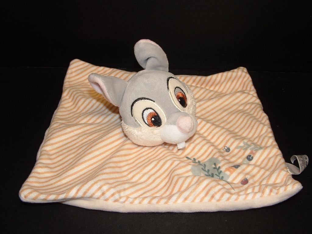 DISNEY BABY KONIJN STAMPERTJE KNUFFELDOEK VELOURS WIT, Ophalen of Verzenden, Nieuw, Overige typen