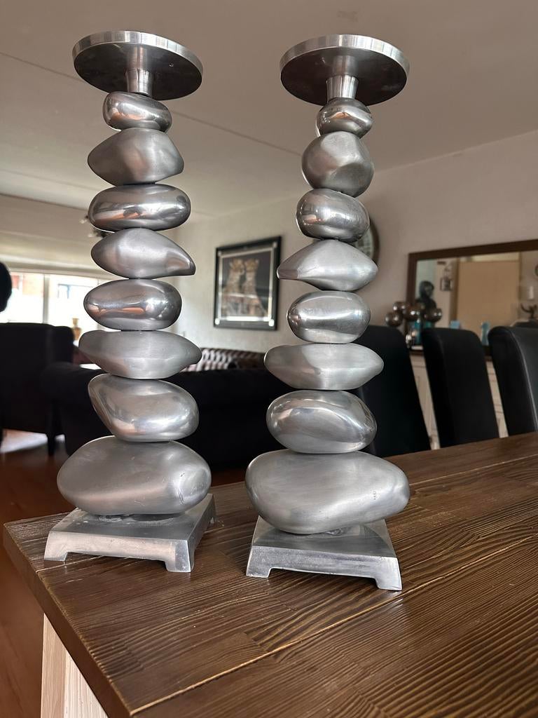 Kandelaars 50cm hoog, Richmond / Kusters look, Ophalen of Verzenden, Overige materialen