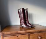 IZGS Floris van Bommel hoge donkerbruine leren laarzen mt 40, Hoge laarzen, Bruin, Floris van Bommel, Ophalen of Verzenden