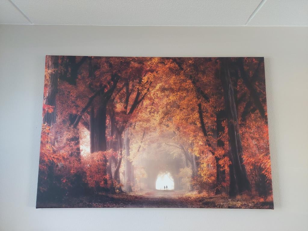 Schilderij herfst van 'Werk aan de muur', Huis en Inrichting, Ophalen, Nieuw, Print, 100 tot 125 cm