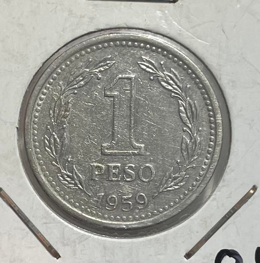 1 peso Argentinië 1959, Ophalen of Verzenden, Zuid-Amerika
