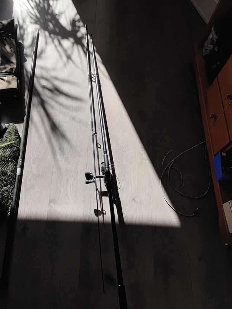 Majesty Carp Hengel met Molen - Complete Set, Watersport en Boten, Hengelsport | Karpervissen, Ophalen, Gebruikt, Complete set