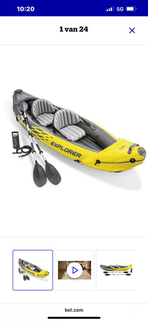 Nieuw kano, Ophalen, Zo goed als nieuw