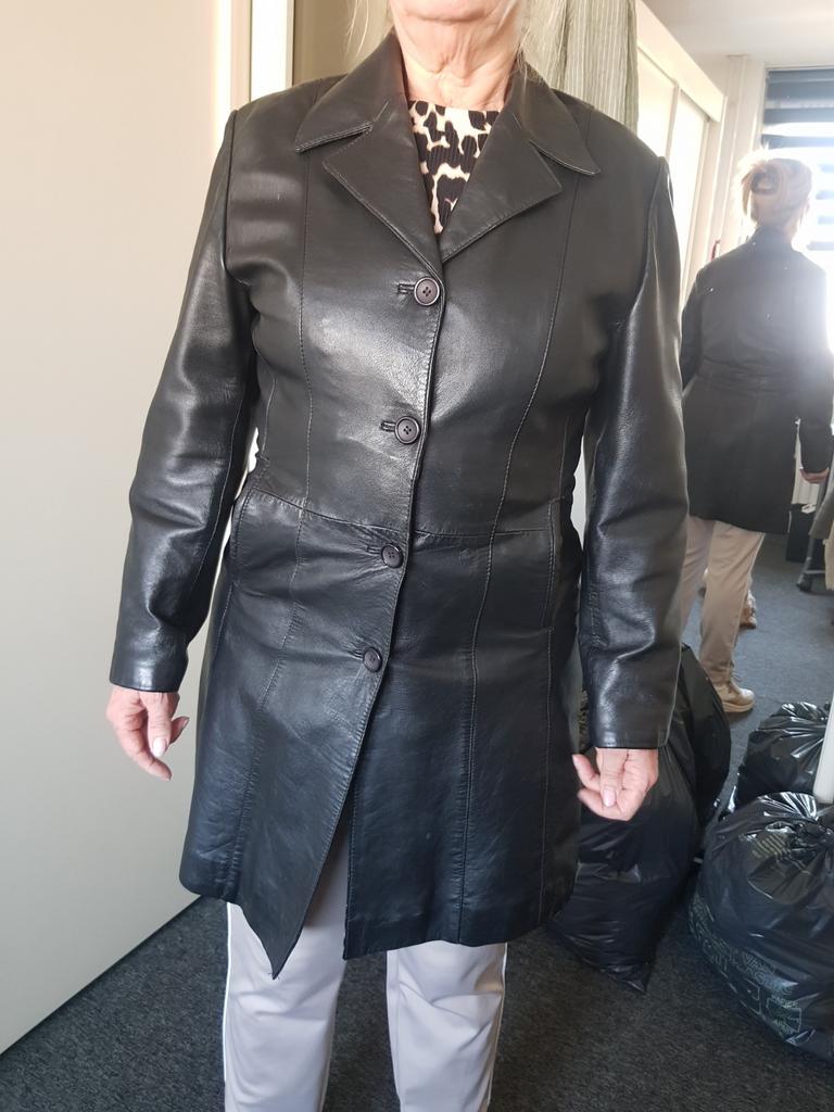 Mooie zwarte leren jas. Maat M, Kleding | Dames, Maat 38/40 (M), Emac, Zwart, Ophalen of Verzenden