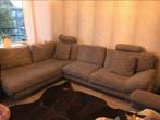 Grote hoekbank met salontafel, Ophalen, Gebruikt, Stof